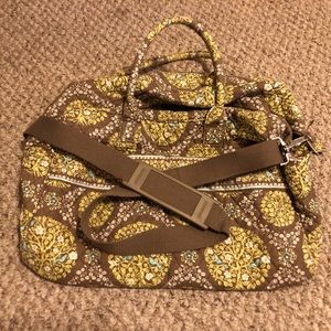 Vera Bradley work bag. Green Birds